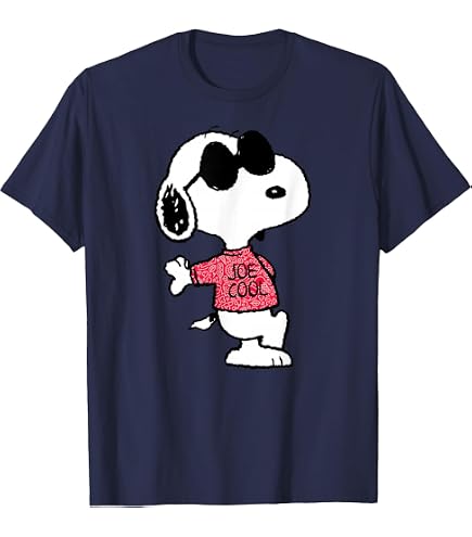 Amazon.com: Peanuts Snoopy Sunglasses Joe Cool T-Shirt : Clothing